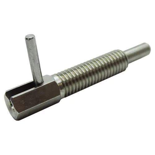 M16 x 50.5mm Bolt Action Threaded Index Plunger With Rest Position - A1 Stainless steel 