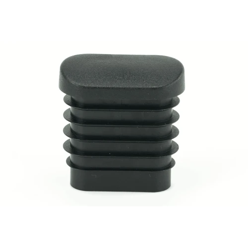 Chromed Oval Tube Insert - 20 x 10mm Outside Diameter, ABS