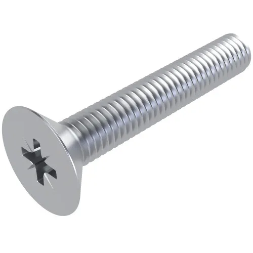 M2.5 x 8mm Pozi (PZ1) Countersunk Screw (DIN 965Z) | BZP