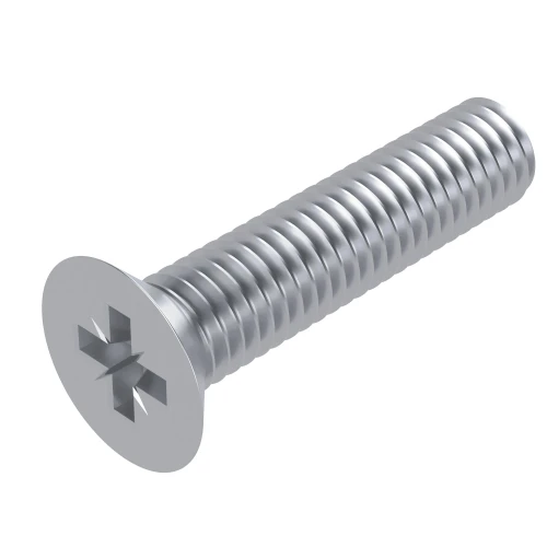 M3 x 10mm Pozi Countersunk Screw DIN 965Z - BZP | Vital Parts