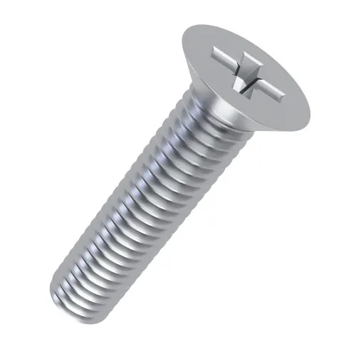 M5 x 10mm Pozi (PZ2) Countersunk Screw (DIN 965Z) | BZP