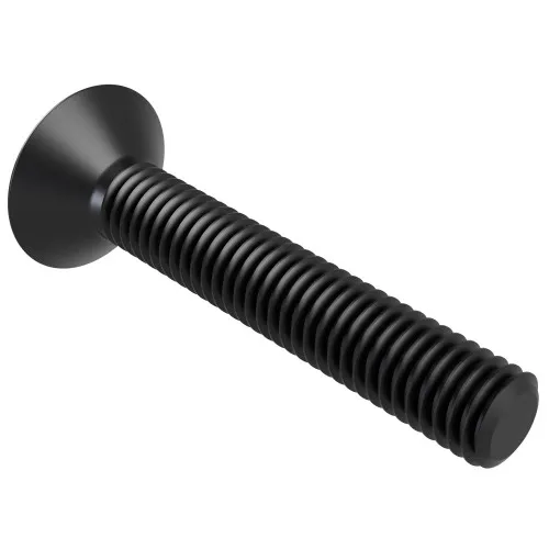 M3 x 4mm Pozi (PZ1) Countersunk Screw (DIN 965Z) | Black Zinc