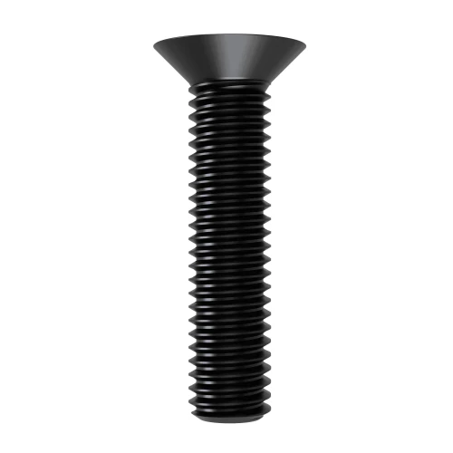 M4 x 25mm Pozi Countersunk Screw DIN 965Z - Black Zinc | Vital Parts