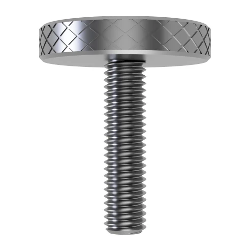 M6 x 14mm Thin Knurled Thumb Screw (DIN 653) | A1 Stainless Steel