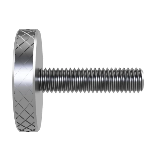 M10 x 35mm Thin Knurled Thumbscrew DIN 653 A1 Stainless Steel | Vital Parts