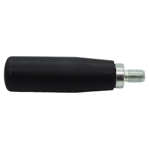 M12 x 15mm  x 97mm Rotating Nylon & BZP Cylindrical Threaded Handle - Male | Vital Parts