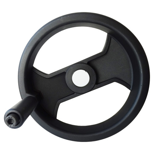 250mm x 70mm Spoked Control Handwheel - Fixed Handle  | Vital Parts