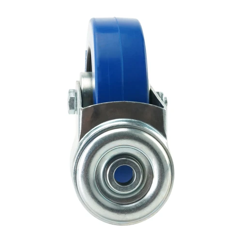 160mm Bolt Hole Blue Elastic Castors | Heavy duty wheels