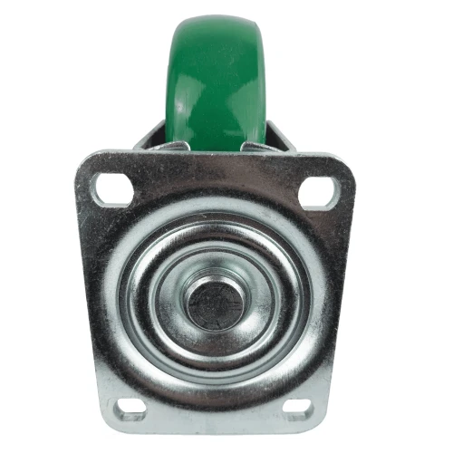 160mm Green PU Industrial Top Plate Castor | Vital Parts