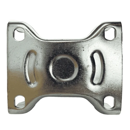 160mm Green PU Industrial Top Plate Fixed Castor | Vital Parts