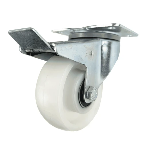 125mm Braked Top Plate Nylon Industrial Castor