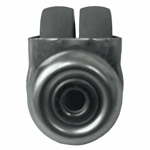 50mm Bolt Hole Grey TPE Twin Wheel Castor | Vital Parts