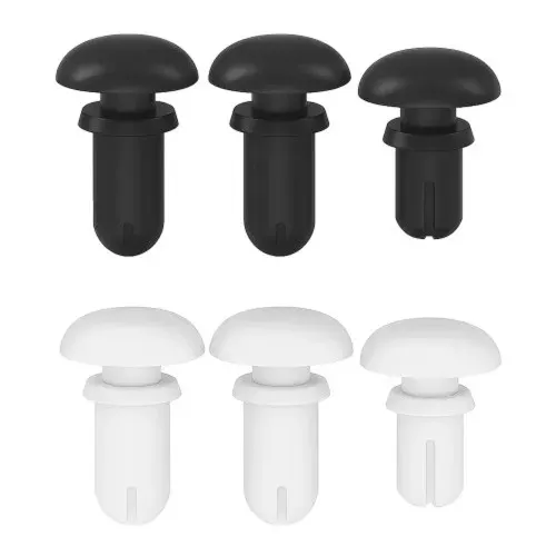 4.0mm x 6.0mm Black Plastic Snap Rivets | Nylon Fasteners