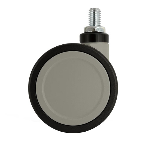 75mm Threaded Castor Wheel - M10 x 15mm Thread (For Hard Floor) | 75kg