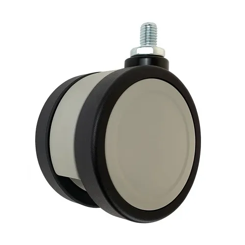 75mm Threaded Castor Wheel - M10 x 15mm Thread (For Hard Floor) | 75kg