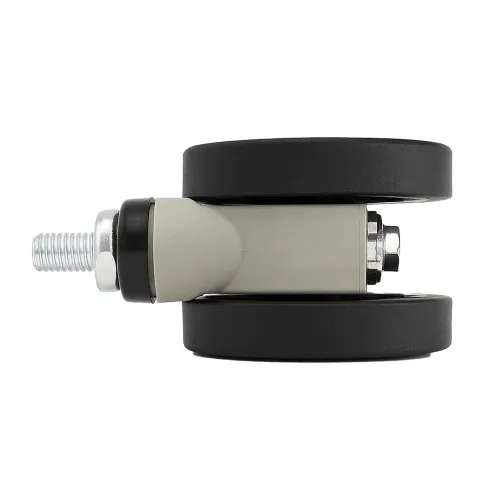75mm Braked Threaded Castor Wheel - M10 x 15mm Thread (For Hard Floor) | 75kg