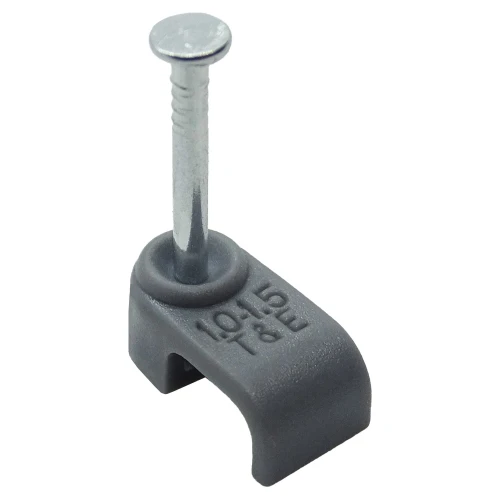 6.0mm Flat Cable Clips - Single (Pack of 100) | Twin & Earth Cable Clips | Vital Parts