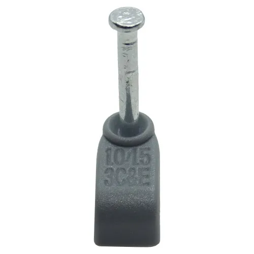 1mm Flat Cable Clips - Three Core - Grey | 100pk