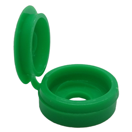 Number Plate Screw Cap - Green  | Hinged Screw Caps | Vital Parts