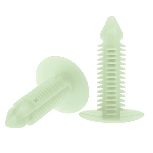 5.5mm x 19.7mm Fir Tree Clip (1.5mm-14.2mm Panel Thickness) Light Green | Nylon