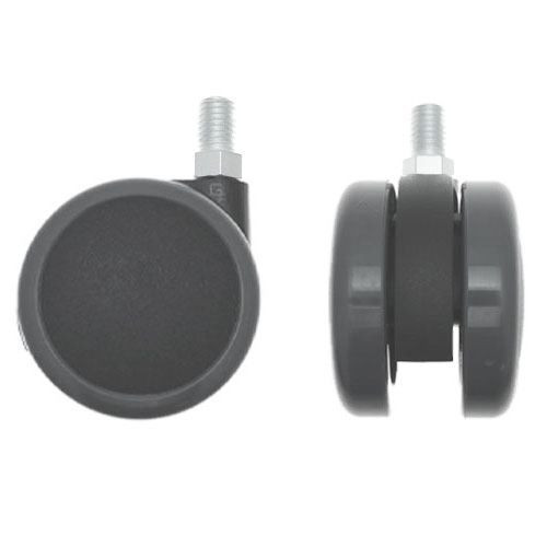 125mm Conductive Threaded Castor Wheel - M12 x 20mm Thread (For Hard Floors) | 40kg