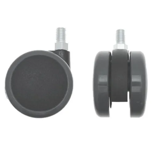 125mm Conductive Threaded Castor Wheel - M12 x 20mm Thread (For Hard Floors) | 40kg