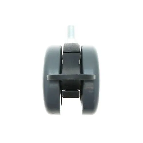 125mm Braked Conductive Threaded Castor Wheel - M12 x 20mm Thread (For Hard Floors) | 35kg
