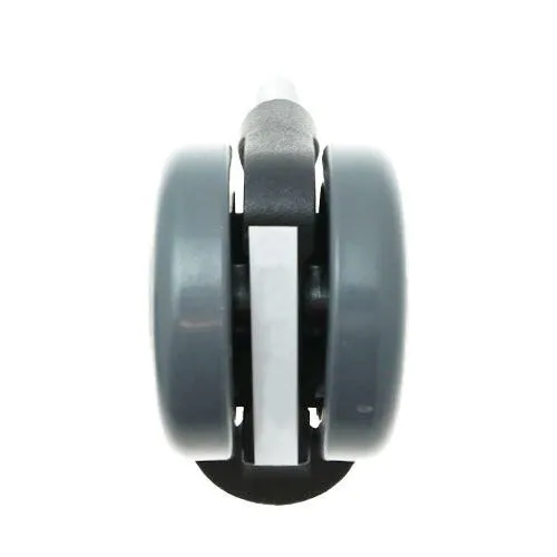 125mm Braked Conductive Threaded Castor Wheel - M12 x 20mm Thread (For Hard Floors) | 35kg