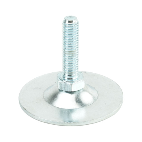 M8 x 30mm Metal Adjustable Foot - 50mm Bolt Down Base | 650kg Load