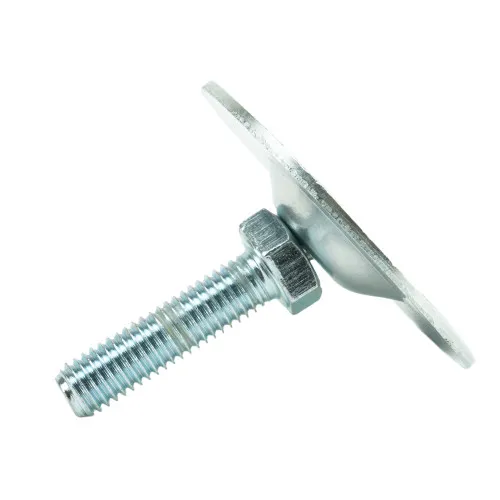 M8 x 30mm Metal Adjustable Foot - 50mm Bolt Down Base | 650kg Load