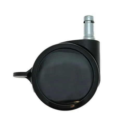 75mm Braked Stem Castor Wheel - 11mm x 22mm Stem (For Hard Floor) | 75kg