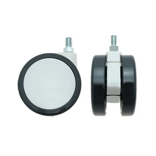 75mm Threaded Castor Wheel - M10 x 15mm Thread (For Hard Floor) | 75kg