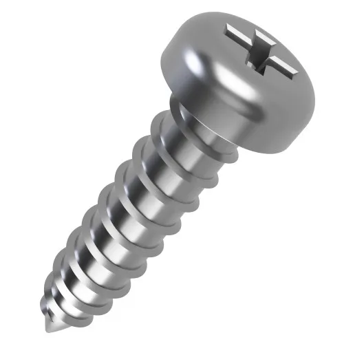 3.5mm x 50mm Phillips Pan Head AB Self Tapping Screw (DIN 7981CH) | A2 Stainless Steel