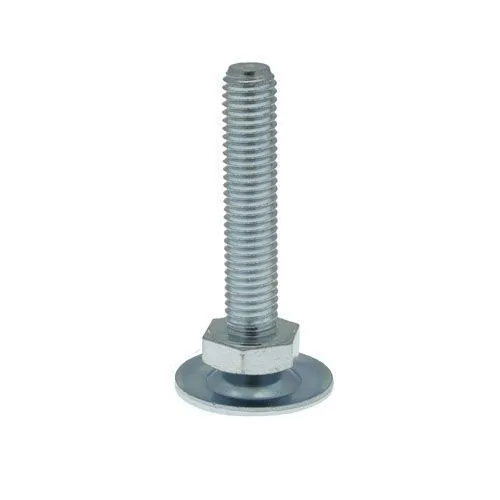 M8 x 70mm Metal Adjustable Foot - 50mm Base | 650kg Load
