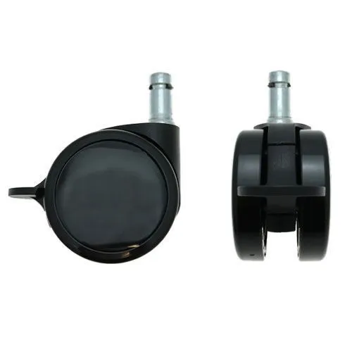 75mm Braked Stem Castor Wheel - 10mm x 22mm Stem (For Hard Floor) | 75kg