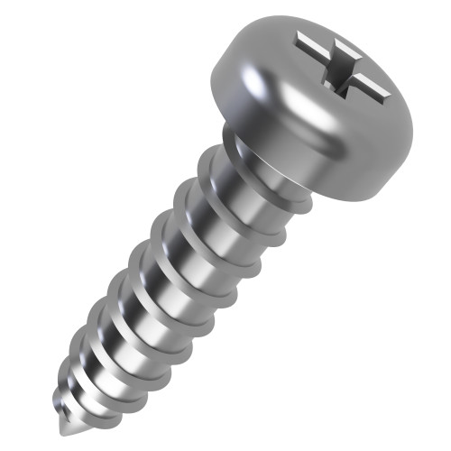 3.5mm x 50mm Phillips Pan Head AB Self Tapping Screw (DIN 7981CH) | Marine Grade A4 Stainless Steel