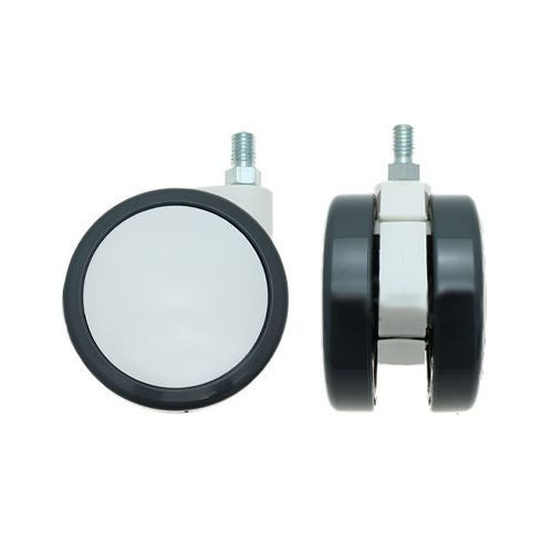 75mm Threaded Castor Wheel - M12 x 20mm Thread (For Hard Floor) | 75kg
