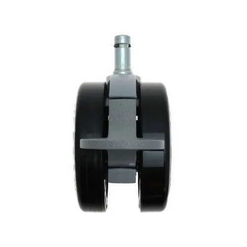 75mm Braked Stem Castor Wheel - 11mm x 22mm Stem (For Hard Floor) | 75kg