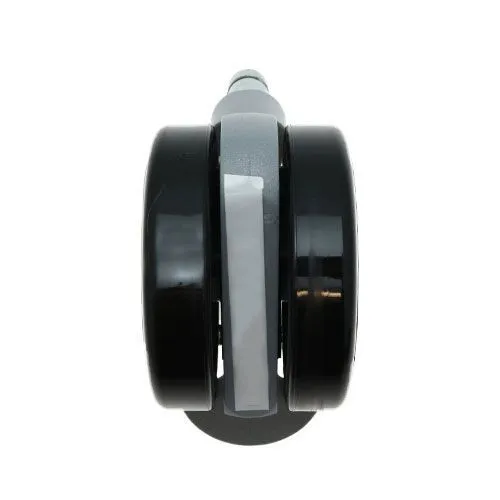 75mm Braked Stem Castor Wheel - 11mm x 22mm Stem (For Hard Floor) | 75kg