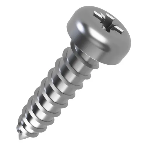 4.8mm x 50mm Pozi Pan Head AB Self Tapping Screw (DIN 7981CZ) | A2 Stainless Steel