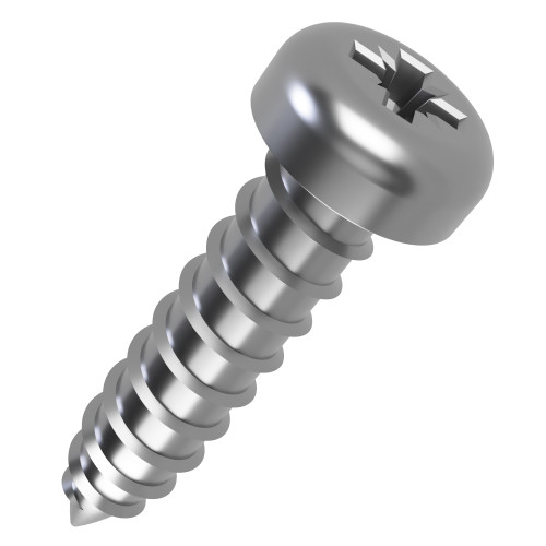 5.5mm x 32mm Pozi Pan Head AB Self Tapping Screw (DIN 7981CZ) | A2 Stainless Steel