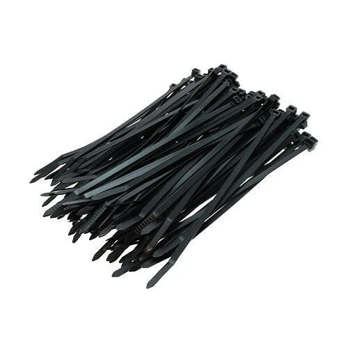 450mm Black Cable Ties (128mm Max Bundle) - 1.9mm Thick x 9mm Wide | 100pk