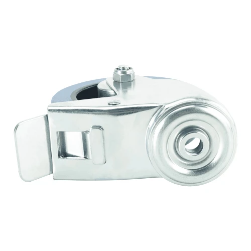 80mm Braked Blue Elastic Castors for Trolleys | Heavy duty wheels