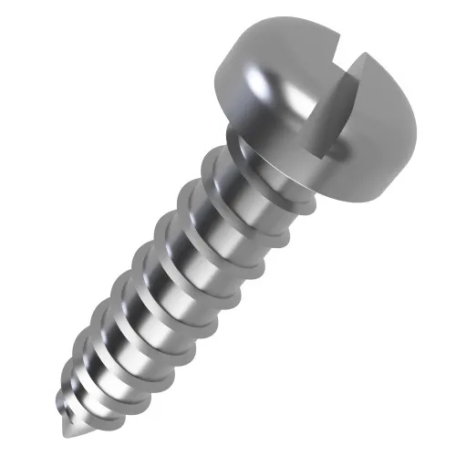 2.9mm x 13mm Slotted Pan Head AB Self Tapping Screw (DIN 7971C) | A2 Stainless Steel