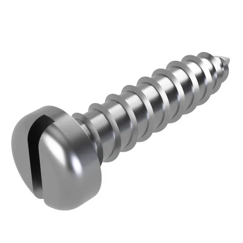 4.2mm x 60mm Slotted Pan Head AB Self Tapping Screw (DIN 7971C) | A2 Stainless Steel