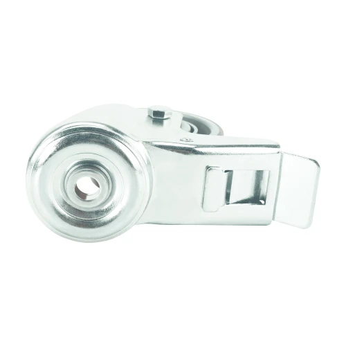 125mm Braked Red Polyurethane Castors | Heavy duty wheels