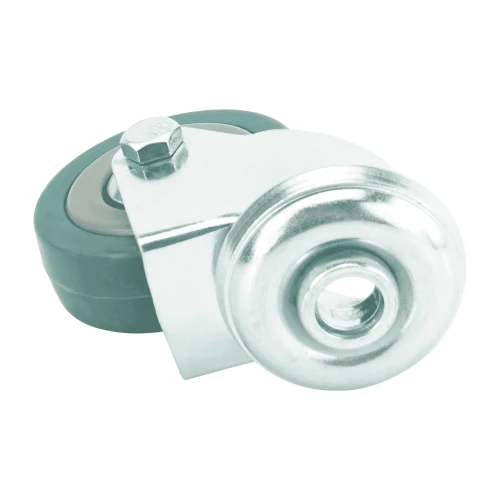 125mm Green Rubber Bolt Hole Castor 