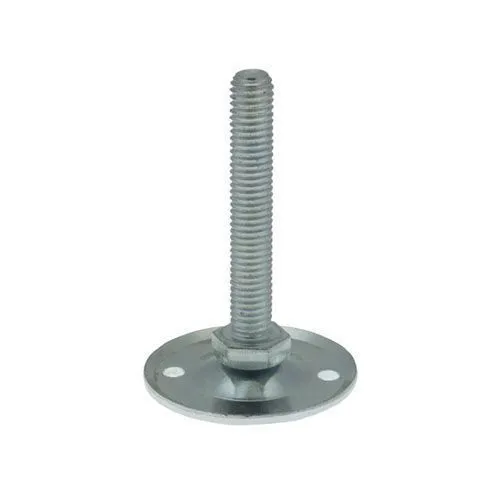 M8 x 70mm Metal Adjustable Foot - 50mm Bolt Down Base | 650kg Load