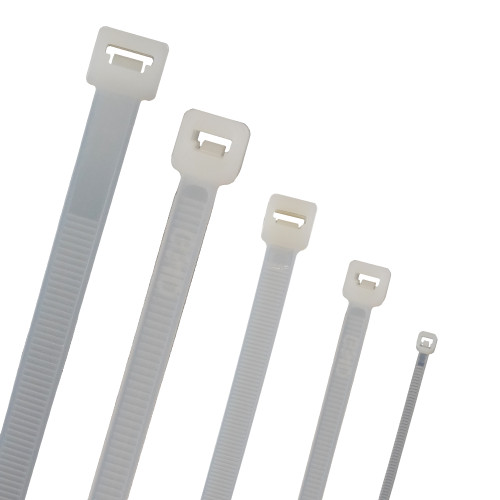 120mm Natural Cable Ties (28mm Max Bundle) - 1.3mm Thick x 2.5mm Wide | 100pk