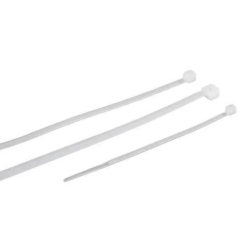 120mm Natural Cable Ties (28mm Max Bundle) - 1.3mm Thick x 2.5mm Wide | 100pk
